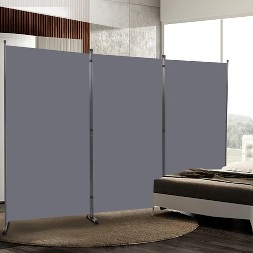 Miniatura 15 de Divisor de habitación, pantalla de privacidad de un solo panel de 6 pies, divisor de pared de tela ancha para interiores para separación