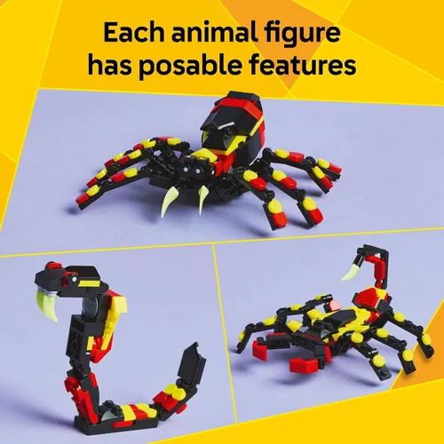 Miniatura 4 de LEGO Creator 31159 - Juguete de araña sorprendente de animales salvajes 3 en 1, juguete de construcción con 3 opciones de construcción, araña
