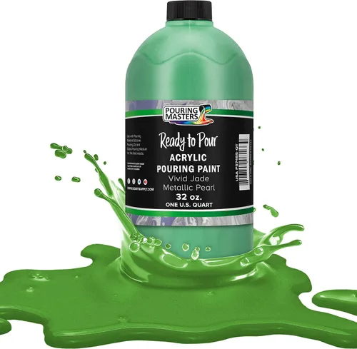 Miniatura 44 de Pouring Masters Royal Blue Metallic Pearl - Pintura acrílica para verter lista para verter – Pintura acrílica líquida premezclada de 32 onzas