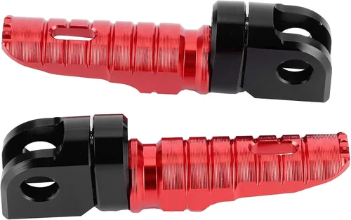 Miniatura 5 de Acouto Par de estriberas delanteras Pedales de aleación de aluminio aptos para Ninja Z125 PRO Z250/SL Z400 Z900 (rojo) para clavijas delanteras
