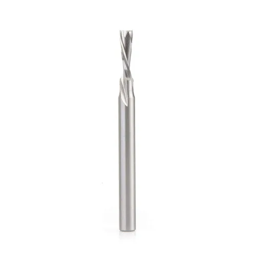 Miniatura 11 de Amana Tool HSS1655 Brocas de enrutador espiral de doble flauta Metal Corte de aluminio de 1/4 D x 1 x 1/4 pulgadas Broca de enrutador de corte