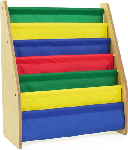 Miniatura 8 de Humble Crew - Estantería para niños de 6 niveles, organizador de estanterías para libros, armario extra grande para niños pequeños con bolsillos