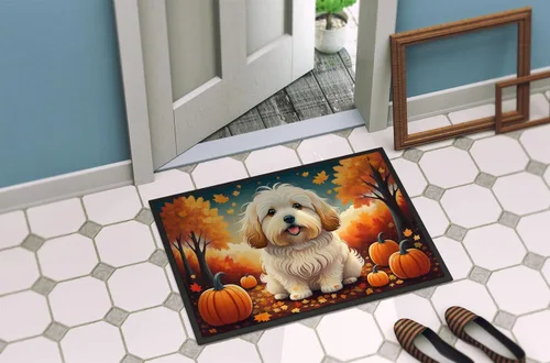 Miniatura 4 de Caroline's Treasures DAC1041MAT - Tapete de algodón de Tulear para puerta delantera, 18 x 27 pulgadas, para interiores y exteriores, para entrada