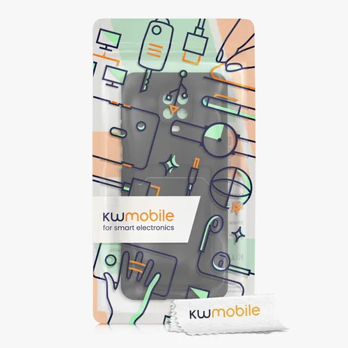 Miniatura 7 de kwmobile Funda compatible con Xiaomi Redmi Note 9S / 9 Pro / 9 Pro Max - Funda para teléfono TPU con tarjetero - Negro mate
