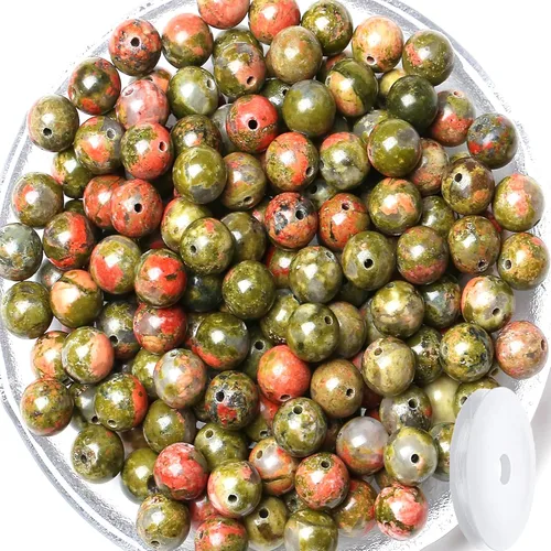 Miniatura 33 de QINJIEJIE 105 piezas de cuentas de piedra de 7 chakras de 8 mm, cuentas naturales redondas sueltas de gemas para pulseras, cuentas de cristal