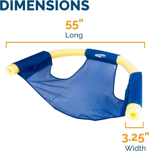 Miniatura 4 de SwimWays Eslingas flotantes de malla para silla de piscina (paquete de 4), accesorios de piscina y juguetes acuáticos, fideos de piscina no incluidos