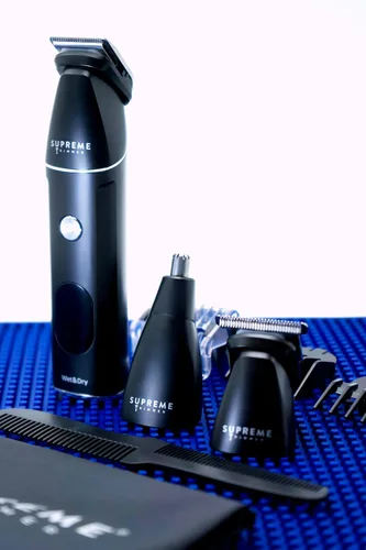 Miniatura 8 de Supreme Trimmer Multigroomer impermeable todo en uno para hombres Kit de recortadora de vello para barba, cuerpo, púbico y nariz Cortadora