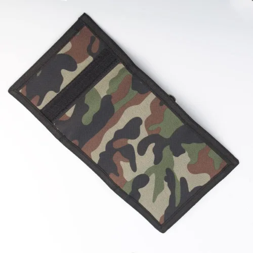 Miniatura 4 de NITORT Carteras deportivas de lona al aire libre para niños, bonita cartera con cremallera para niños, bolsillo frontal con adhesivo mágico
