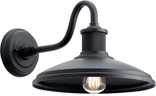 KICHLER Allenbury - Lámpara de pared para exteriores de 12 pulgadas con textura negra