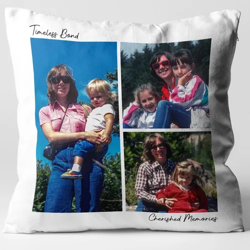Almohada personalizada con foto y texto - Regalo conmemorativo personalizado para la familia, aniversario, boda, almohada decorativa de 16 x 16