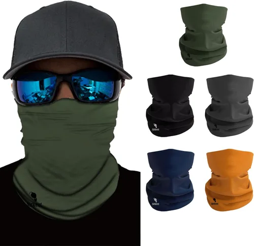 Miniatura 10 de Máscara facial para hombres y mujeres, protección solar UPF 30+, transpirable, bandana para motocicleta, senderismo, pesca