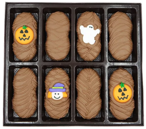 Miniatura 37 de Galletas de la marca Philadelphia Candies cubiertos por ambos lados de chocolate negro y con leche, y crema de cacahuete de la marca Nutter Butter