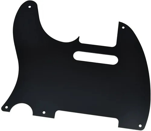 Miniatura 3 de KAISH Metal aluminio anodizado American Vintage 5 agujero Tele estilo Pickguard TL Pick Guard Scratch Plate para USA/México Telecaster Negro