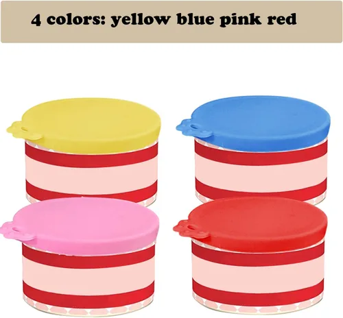 Miniatura 4 de 4 tapas de silicona para latas de comida para mascotas pequeñas para latas de comida para gatos de 3 oz y 2.5 oz