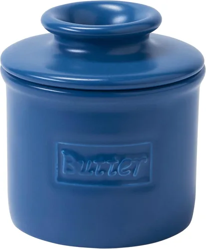 Miniatura 17 de Campana de mantequilla – The Original Butter Bell Crock por L. Tremain, plato de mantequilla de cerámica francesa, café mate y colección retro