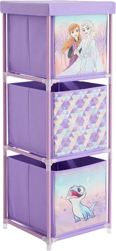 Miniatura 14 de Nickelodeon Paw Patrol - Organizador de almacenamiento de tela de 3 niveles con 3 cubos y tapa, contenedores de almacenamiento de juguetes
