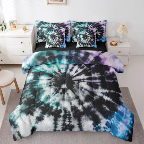 Miniatura 19 de Erosebridal Juego de edredón de tamaño individual para niños, cama de fútbol de 7 piezas en una bolsa, sábanas y fundas de almohada, juego de ropa