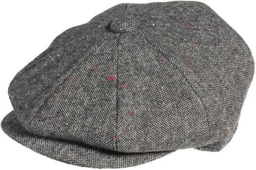 Miniatura 17 de Peaky Blinders Gorra plana de lana estilo Newsboy de 8 piezas para hombre
