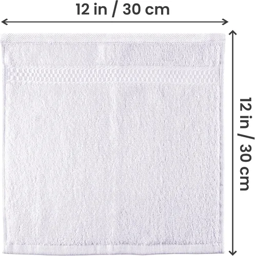 Miniatura 2 de Paños Utopia Luxury de 100% algodón ringspun y de cuidado fácil para máxima suavidad y absorción. Paquete de 12 (13 in x 13 in)