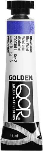 Miniatura 35 de GOLDEN QoR Acuarelas para artistas, Azul cobalto y teja, tubo de 11 ml, pintura profesional de acuarela, semiopaca Verde azulado cobalto