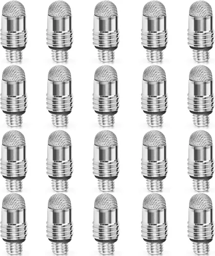 Puntas de repuesto de lápiz capacitivo de fibra de malla (20 piezas) para pantalla táctil capacitiva, alta sensibilidad, suave, sin arañazos,