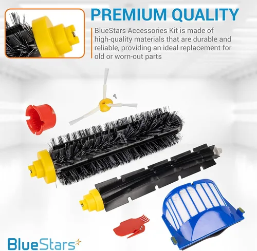 Miniatura 5 de BlueStars Kit de piezas de repuesto para aspiradora i-Robot Roomba 600 Series 694 676 675 692 695 677 671 655 645 690 680 660 650 620 614 y 500