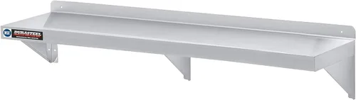 Miniatura 24 de DuraSteel Estante de acero inoxidable para montaje en pared, 24 pulgadas de ancho x 14 pulgadas de profundidad, grado comercial, certificado NSF