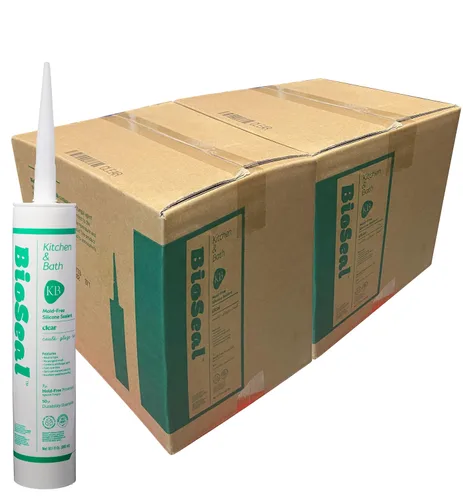 Miniatura 9 de Clear BioSeal Sellador Masilla de Silicona 100% Grado Cocina y Baño, Resistente al Agua y Sin Olor Sin Cambio de Color Cartucho de 10.1 Onzas
