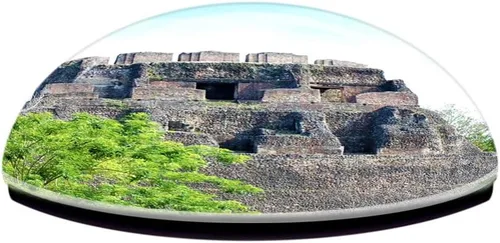 Miniatura 3 de Belice Caracol Mayan Ruins Cayo Nevera Imán 3D Cristal Turístico Ciudad Viaje Recuerdo Colección Regalo Fuerte Refrigerador Pegatina