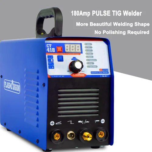 Miniatura 5 de CT418 3-IN-1 110V/220V Cortador de Plasma Multifuncional Máquina Combo, Cortador de Plasma 40A/180A Lift TIG/180A Stick Welder, 2/5 "Pantalla