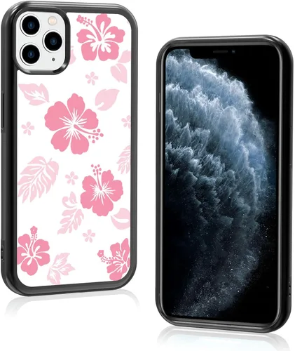 Miniatura 24 de Funda para iPhone 8 Plus y iPhone 7 Plus, linda funda Kawaii azul hibisco hawaiano floral estética floral para niñas preppy mujeres