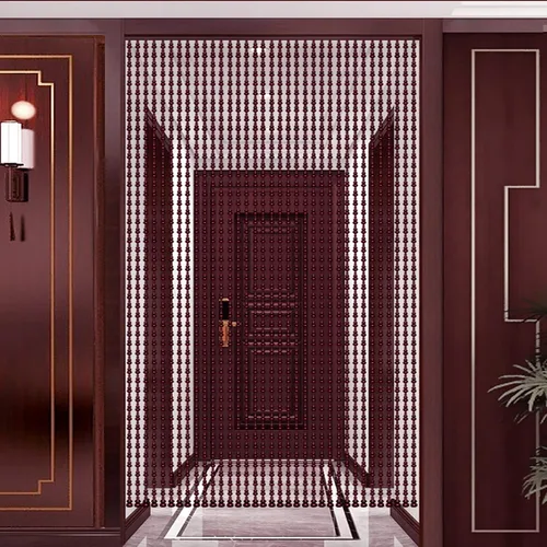 Cortina de cuentas de madera de 25 hebras, persianas colgantes para puerta, no se decolora fácilmente, no se enreda, sala de estar, bodas, fiestas,