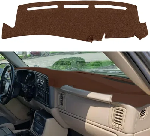 Miniatura 18 de Tapete de Cubierta del Tablero Compatible con GMC Sierra/Chevy Chevrolet Silverado 1999-2006 1500 2500 3500 HD, 2000-2006 GMC Yukon/Yukon XL/Chevy