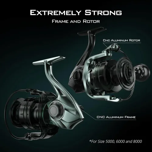 Miniatura 8 de KastKing Kapstan Elite Saltwater Spinning Fishing Reel, Up to 55LBs Max Drag, IPX6 Waterproof & Corrosion-Resistant Bearing System - Ideal Fishing