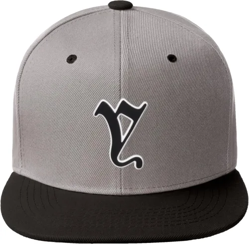 Miniatura 1089 de Daxton Gorra clásica con visera de billete plano con letras del alfabeto inglés antiguo de la A a la Z