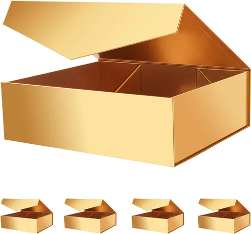 Miniatura 12 de Caja de regalo negra con ventana, caja de regalo magnética transparente para regalo, caja de propuesta de padrino de boda (10.5 x 7.5 x 3 pulgadas)