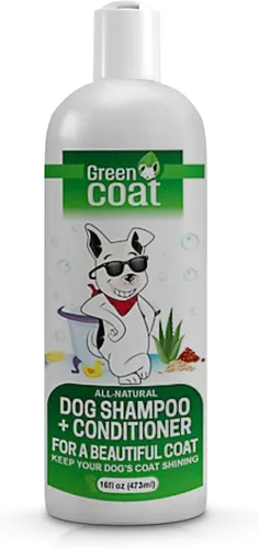Miniatura 11 de Champú y acondicionador 2 en 1 para perros, extracto de caviar, aloe y bergamota para pieles sensibles, brillo profundo + desenredante, lavado