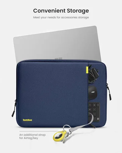 Miniatura 5 de Tomtoc 360° Funda protectora para laptop de 13.5-14.4 pulgadas para Surface Laptop Studio/6/5/4/3, Surface Book, Estuche para laptop resistente al