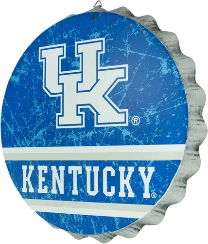 Miniatura 7 de FOCO Arizona NCAA - Letrero de pared de metal con tapa de botella, 13 pulgadas, estilo vintage envejecido, con licencia