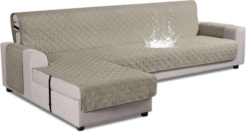 Miniatura 25 de VANSOFY Fundas de Sofá Seccional Mejoradas 100% Impermeables en Forma de L Funda Reversible para Chaise Lounge Funda Protectora de Sofá Seccional
