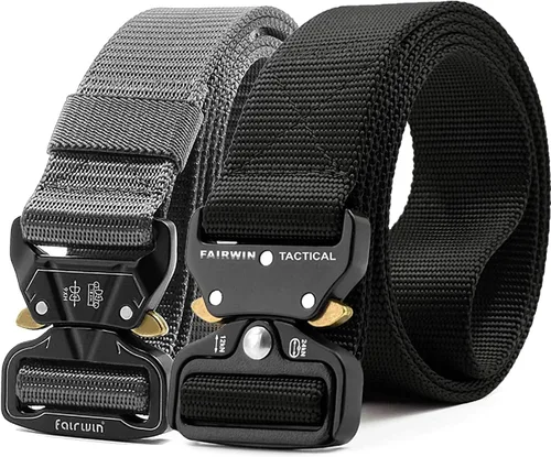 Miniatura 7 de Fairwin - Cinturón táctico militar, 2 unidades de 1.5 pulgadas, cinturón de herramientas para hombres