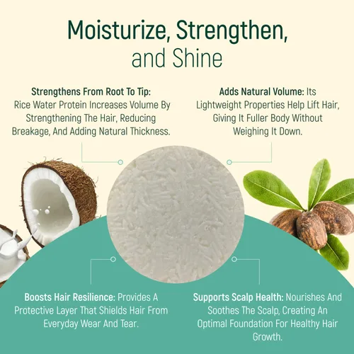 Miniatura 8 de Jabón para el cabello con efecto barra de champú sólido y acondicionador, barras de champú 100% orgánicas para cabello con todos los aceites