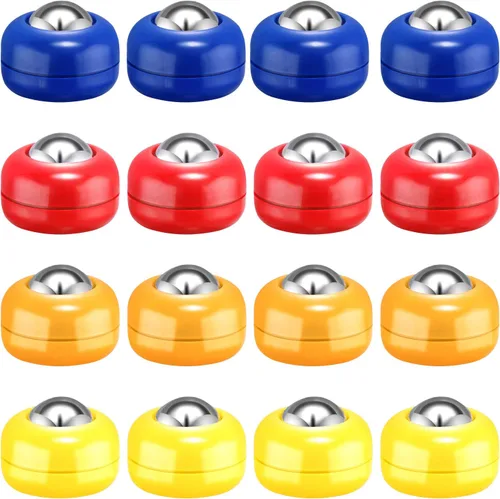 Gejoy Mini Shuffleboard Discos de Repuesto Equipo de Mesa Rodillos Set Shuffleboard Curling Accesorios