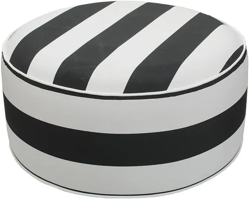 Miniatura 8 de Otomana inflable para exteriores, puf portátil de patio de 20 x 9 pulgadas, resistente al agua, resistente a la decoloración, taburetes redondos
