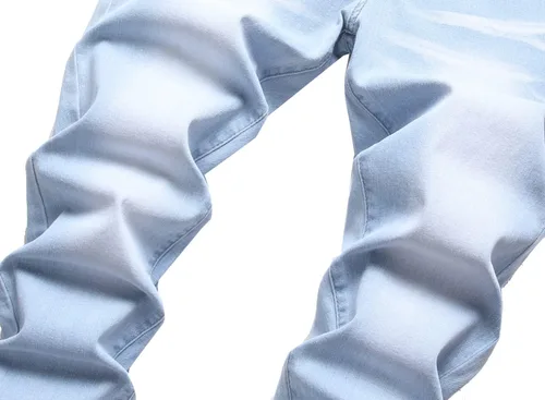 Miniatura 3 de Jeans rasgados para hombre, ajustados, elásticos, desgastados, cómodos, de moda