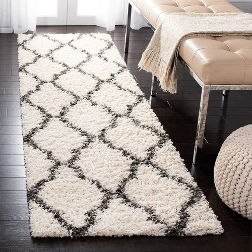 Miniatura 93 de Safavieh - Dallas Shag Collection SGD257A - Alfombra de área con diseño de enrejado de 10 x 14 pies