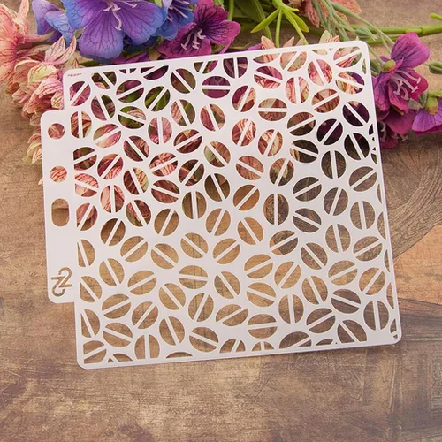 Miniatura 11 de Plantillas de pintura de plástico PET con diseño hueco de copo de nieve, perfectas para diseño textil, decoración de pared, ventana, papel, álbumes