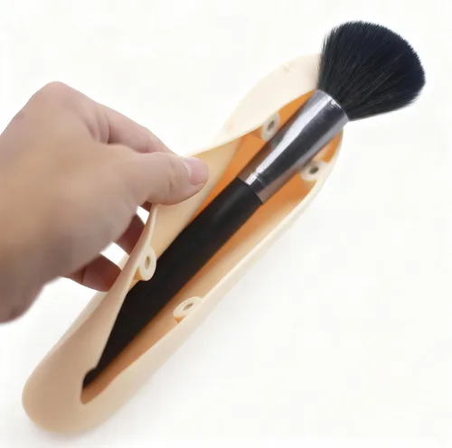Miniatura 4 de Soporte magnético de silicona para brochas de maquillaje – Estuche organizador portátil de brochas de cosméticos, almacenamiento de herramientas