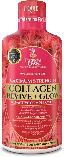 Miniatura 8 de Gotas de biotina líquida y colágeno de máxima potencia, 165,000 mcg, vitaminas para el crecimiento del cabello para mujeres y hombres, apoya un