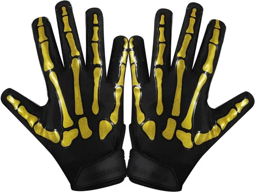 Miniatura 9 de Glorious Traders Adult & Youth Football Gloves - Ultimate Performance Booster with Super Sticky Grip Blanco y rojo